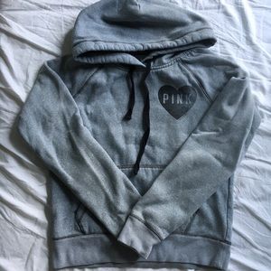 Gray Pink Hoodie